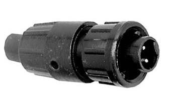 CONXALL 16282-2PG-311 Circular Connector, Micro-Con-X Series, Straight Plug, 2 Contacts, Solder Pin, Threaded