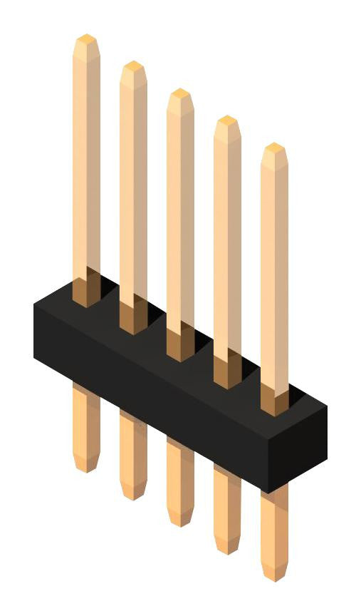 GCT (GLOBAL CONNECTOR TECHNOLOGY) BC020-06-A-0200-0300-L Board-To-Board Connector, 1 mm, 6 Contacts, Header, BC020 Series, Through Hole, 1 Rows