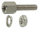 L-COM SDG450XS D Sub Jack Screw, SDG Series, 11.43 mm, 4-40 UNC-2A