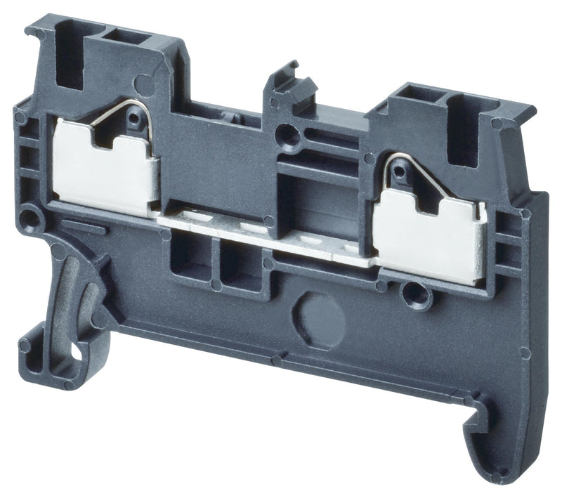 OMRON INDUSTRIAL AUTOMATION XW5T-P2.5-1.1-1 DIN Rail Mount Terminal Block, Feed Through, 2 Ways, 26 AWG, 12 AWG, 4 mm&sup2;, Push In, 24 A