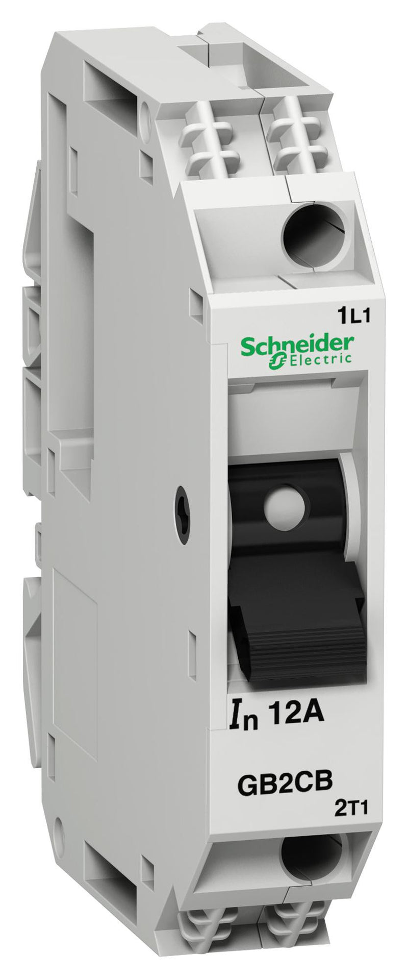 SCHNEIDER ELECTRIC GB2CB06 Thermal Magnetic Circuit Breaker, TeSys GB2 Series, 250 V, 48 V, 1 A, 1 Pole, DIN Rail, Panel