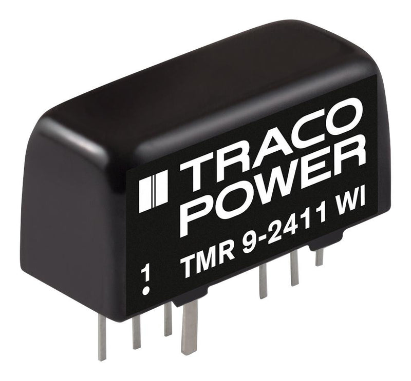 TRACOPOWER TMR 9-4821WI Isolated Board Mount DC/DC Converter, 2 Output, 9 W, 5 V, 800 mA, -5 V, 800 mA