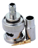 AMPHENOL RF 112562 RF / Coaxial Connector, BNC Coaxial, Straight Plug, Crimp, 50 ohm, RG8, RG213, RG393, Brass