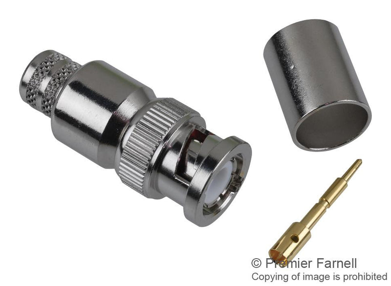 AMPHENOL RF 112563 RF / Coaxial Connector, BNC Coaxial, Straight Plug, Crimp, 50 ohm