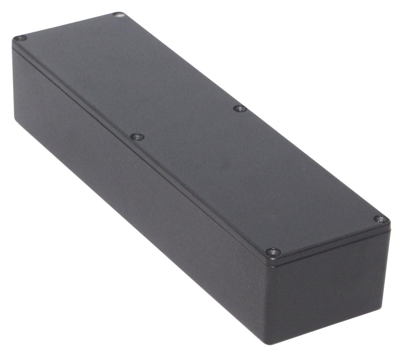 HAMMOND 1590BXBK IP54 Black Die Cast Aluminium Instrument Enclosure - 254x70x49.5mm