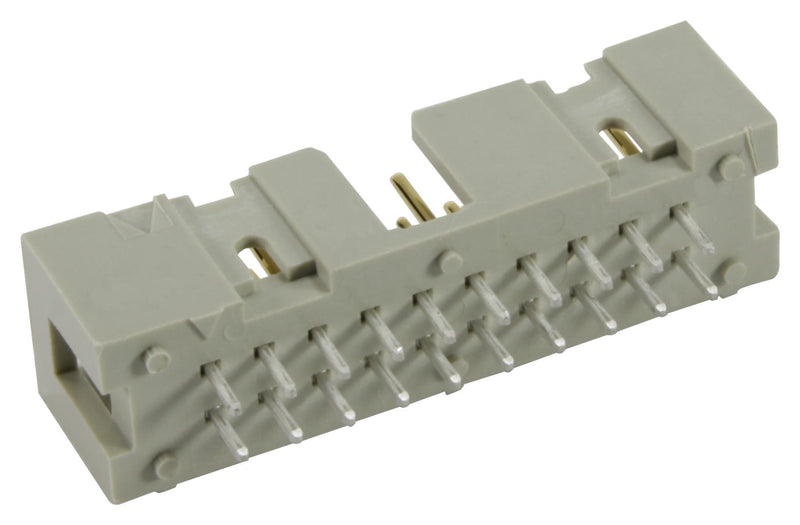 HARTING 09185646324 Wire-To-Board Connector, Shrouded, 2.54 mm, 64 Contacts, Header, SEK 18 Series, Through Hole