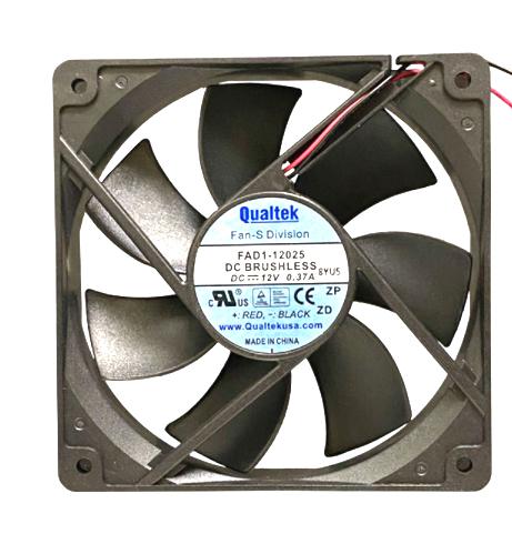 Qualtek Electronics FAD1-12025CBMW12 FAD1-12025CBMW12 DC Axial FAN 120MM 81.054CFM 38DBA