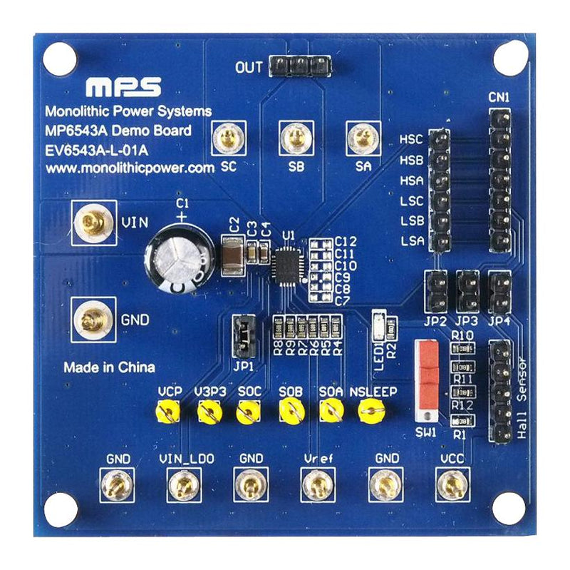 Monolithic Power Systems (MPS) EV6543A-L-01A EV6543A-L-01A Evaluation Board MP6543AGL 3-Phase Bldc Driver Motor