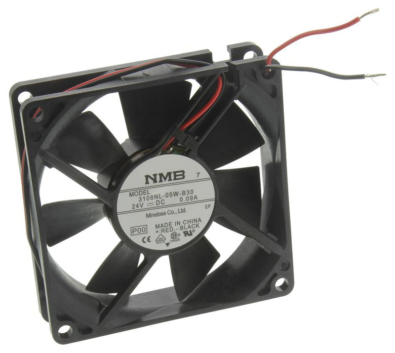 NMB Technologies 08020SA-24L-EA-00 08020SA-24L-EA-00 Axial FAN 80MM 24VDC 36CFM 34DB