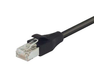 L-COM TRD695SCR-BLK-15 TRD695SCR-BLK-15 Enet Cable CAT6 RJ45 PLUG-PLUG 15FT