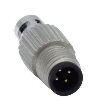 Norcomp 850-004-103RLS4 Sensor Connector Vulcon Series M5 Male 4 Positions Solder Pin Straight Cable Mount