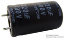 MULTICOMP MCKLZ400M221N40Y Electrolytic Capacitor, 220 &micro;F, 400 V, LZ Series, 2000 hours @ 105&deg;C, &plusmn; 20%, Quick Connect, Snap-In