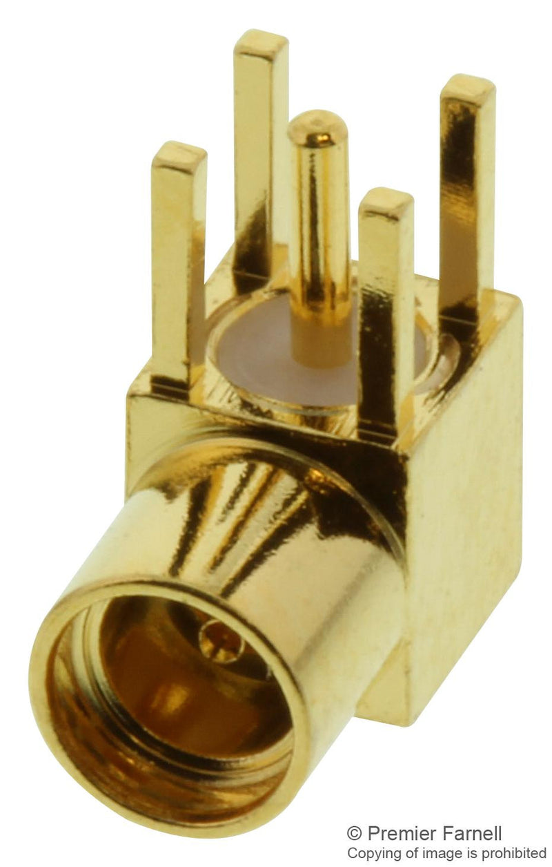 MOLEX 73415-1001 RF / Coaxial Connector, MMCX Coaxial, Right Angle Jack, Through Hole Right Angle, 50 ohm