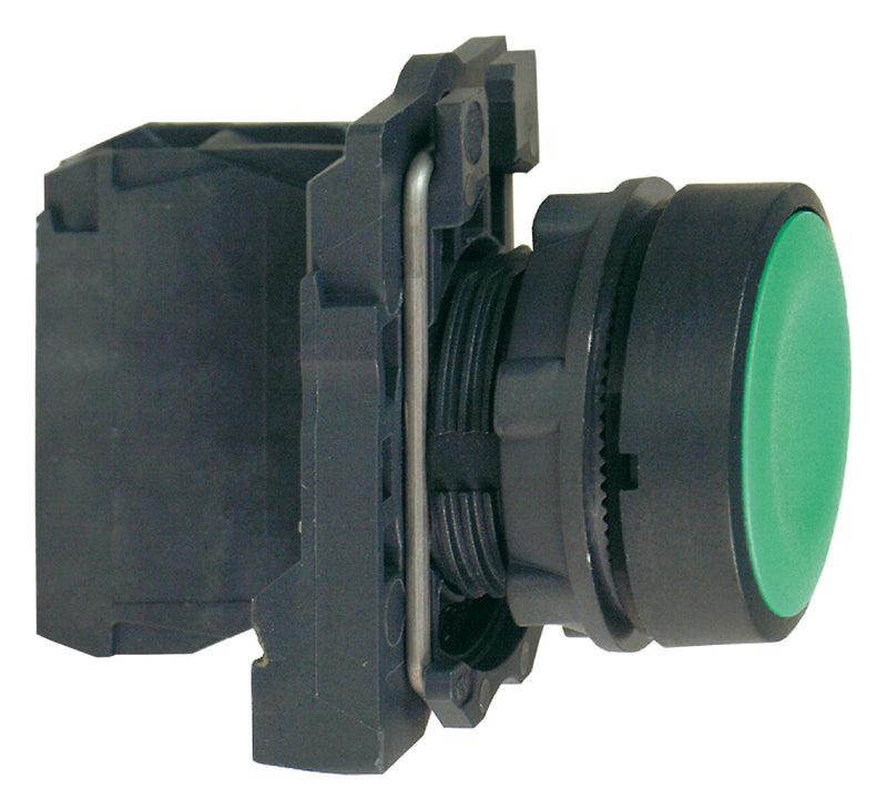 SCHNEIDER ELECTRIC XB5AA31 Industrial Pushbutton Switch, Harmony XB5 Series, SPST-NO, Momentary Spring Return, Screw Clamp