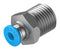 Festo QS-1/4-4 Pneumatic Fitting Push-In R1/4 14 bar 4 mm Brass QS