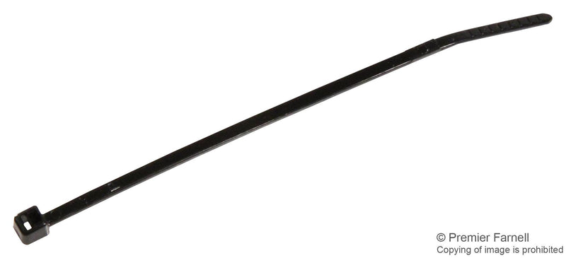 PANDUIT MS3367-4-0 Cable Tie, Nylon 6.6 (Polyamide 6.6), Black, 99 mm, 2.5 mm, 22 mm, 18 lb