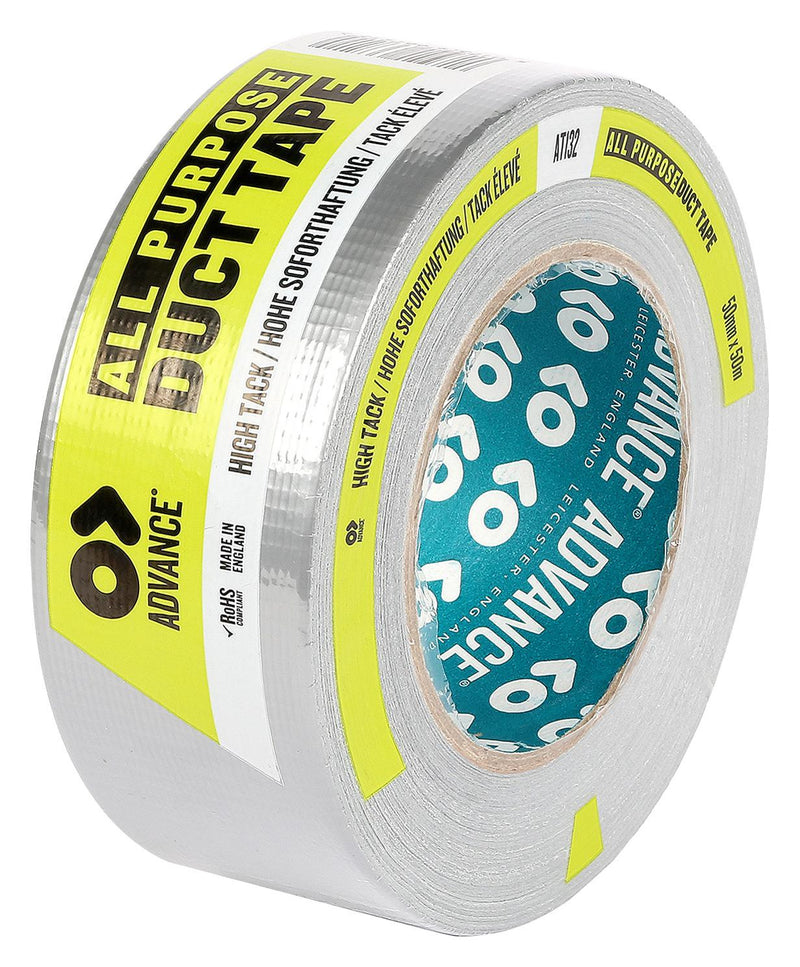 ADVANCE TAPES AT132 50M X 50MM Tape, High Tack, Gaffer / Duct / Cloth, Cloth, 50 mm, 1.96 ", 50 m, 164.042 ft