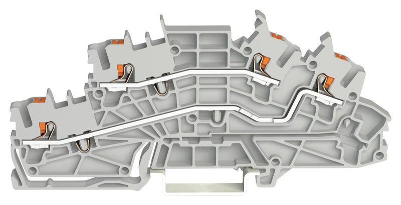 Wago 2203-6642 Terminal Block DIN Rail 4POS 12AWG