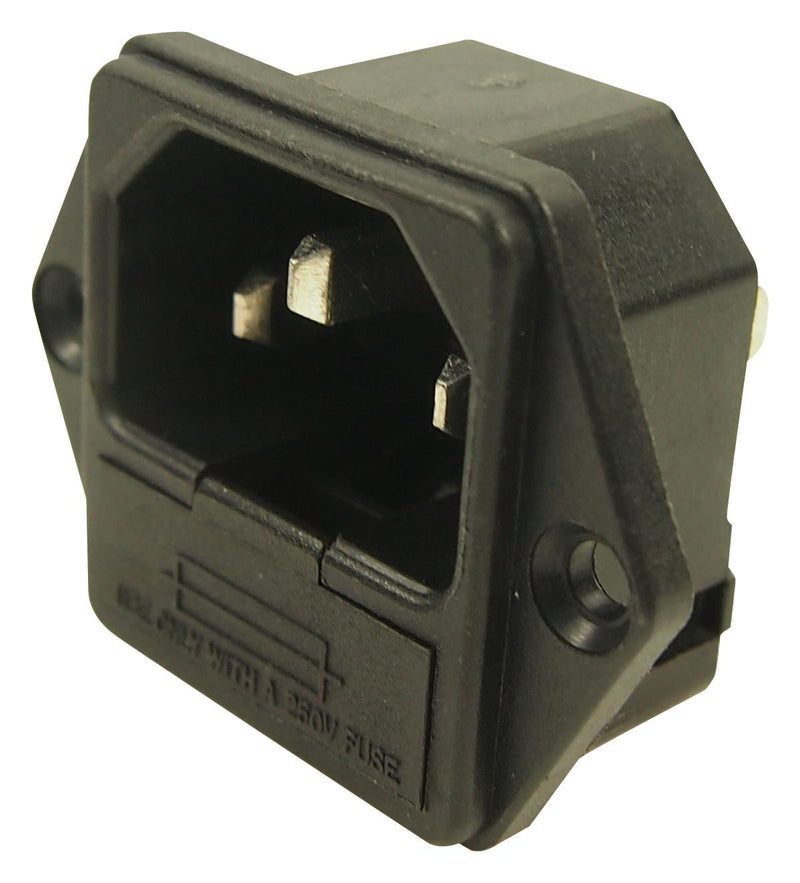 CLIFF ELECTRONIC COMPONENTS CL1927RB Power Entry Connector, MS-3 Series, Receptacle, 250 VAC, 10 A, Panel Mount, Quick Connect