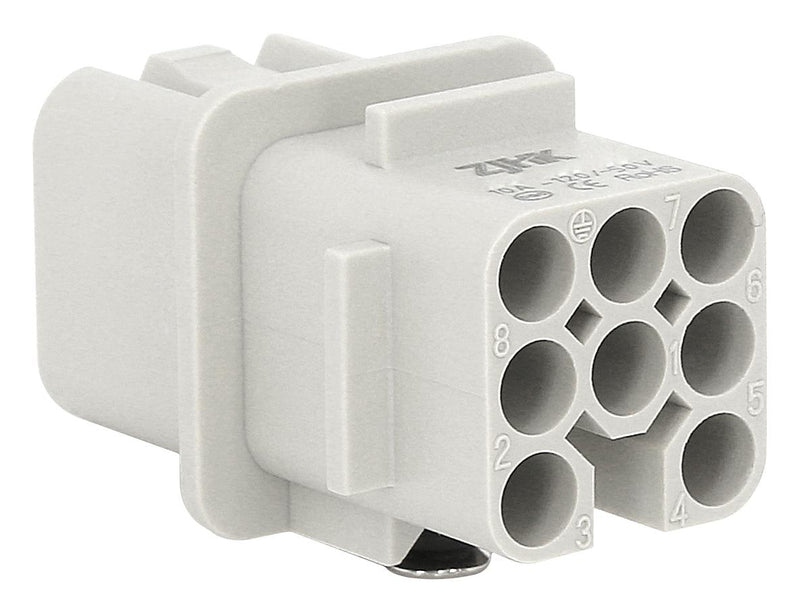 Multicomp PRO MP009532 Heavy Duty Connector MP-HD Inserts Insert 8+PE Contacts 3A Receptacle