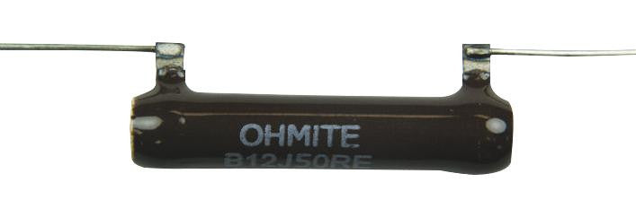 OHMITE B20J50KE Through Hole Resistor, 50 kohm, 750 V, Axial Leaded, 20 W, &plusmn; 5%, Brown Devil 200 Series