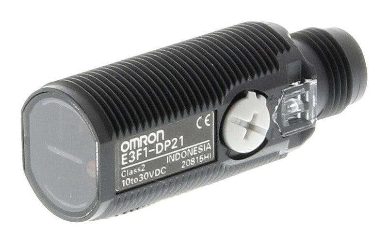 OMRON INDUSTRIAL AUTOMATION E3F1-DP22 OMI Photoelectric Sensor, E3F1 Series, M18, 300 mm, Diffuse, PNP Open Collector, 10 Vdc to 30 Vdc