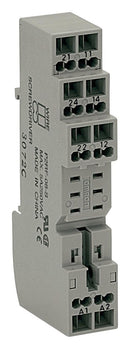 OMRON INDUSTRIAL AUTOMATION P2RF-08-S Relay Socket, DIN Rail, Screwless Clamp, 8 Pins, PR2F Series