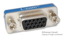 L-COM DGBH15F D Sub Connector Adaptor, High Density D Sub, Receptacle, 15 Ways, High Density D Sub, Receptacle