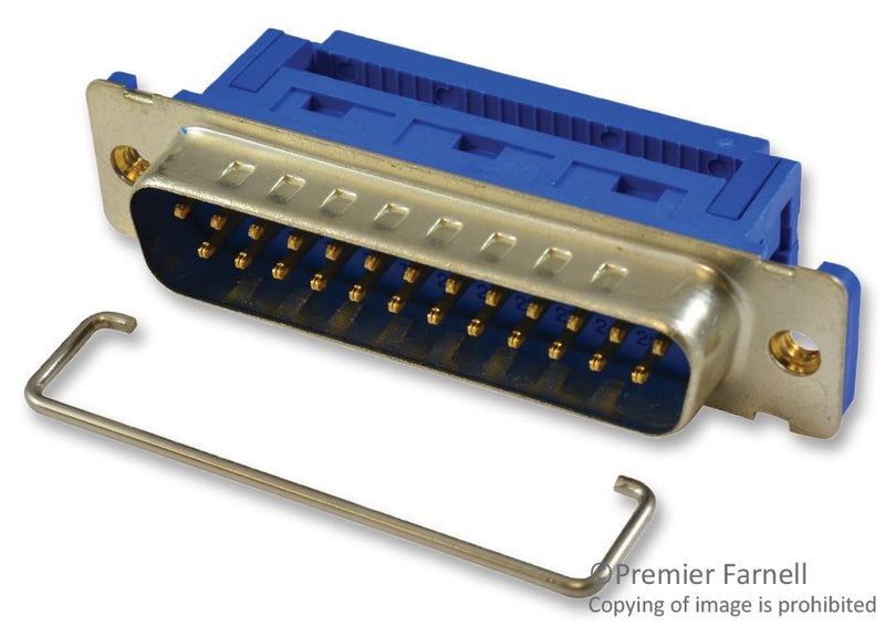 MULTICOMP SPC15390 Standard D Sub Connector, 25 Contacts, Plug, DB, Steel Body, IDC / IDT