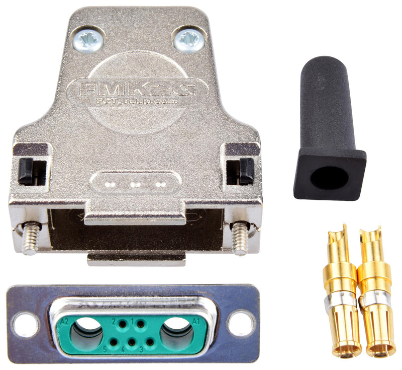 FCT - A MOLEX COMPANY FMK2G-7W2SA-5935 Combination Layout D Sub Connector, FMK2G Series, DA-7W2, Receptacle, 5 Contacts, 2, Solder