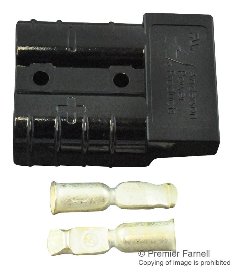 ANDERSON POWER PRODUCTS 6331G3 Rectangular Connector, SB50 Series, 2 Contacts, Hermaphroditic, Crimp, 1 Row