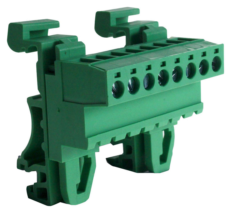 CAMDENBOSS CTBPD96HJ/8 DIN Rail Mount Terminal Block, 8 Ways, 28 AWG, 14 AWG, 2.5 mm&sup2;, Screw, 20 A