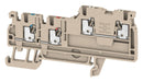 WEIDMULLER 1992260000 DIN Rail Mount Terminal Block, 4 Ways, 26 AWG, 14 AWG, 1.5 mm&sup2;, Push In, 13.5 A