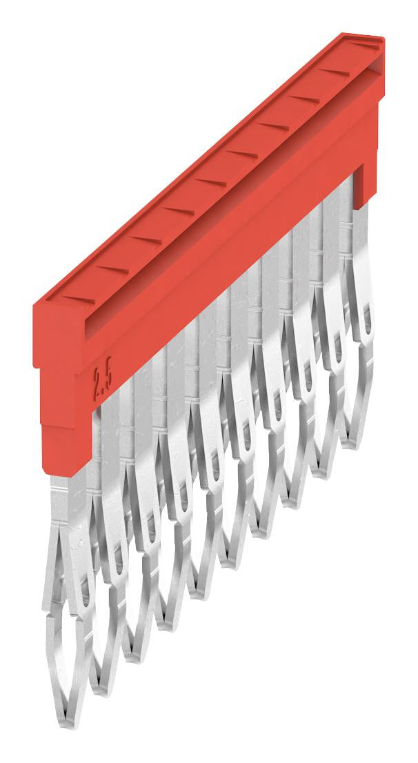 WEIDMULLER 1985800000 CROSS CONN, 10POS, TERMINAL BLOCK, RED