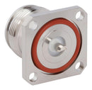 AMPHENOL RF 431-129J-52S RF / Coaxial Connector, 4.3 / 10 Coaxial, Straight Jack, Solder, 50 ohm, Beryllium Copper