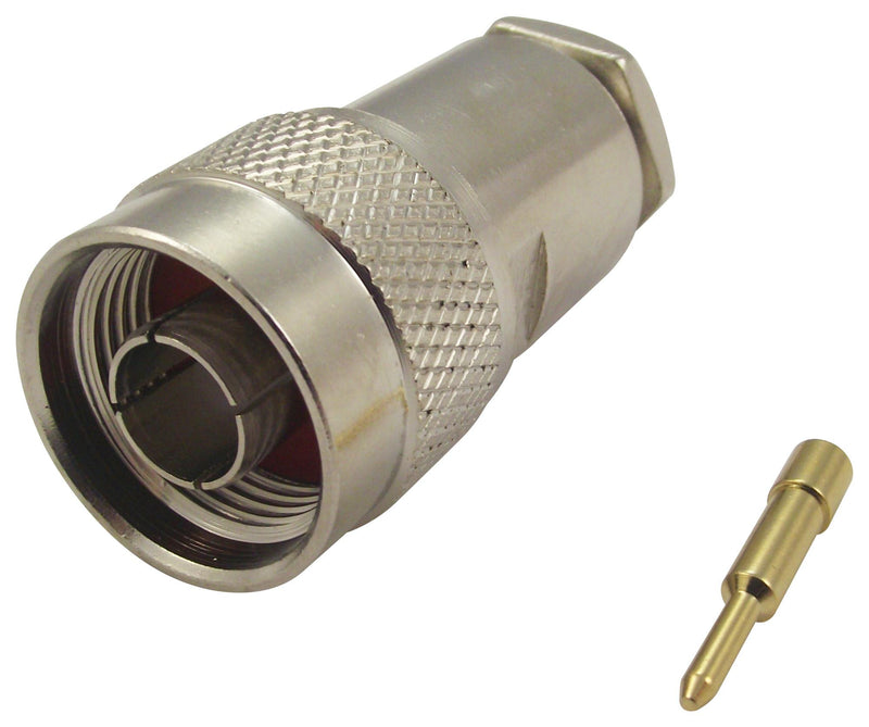 MULTICOMP MC001466 RF / Coaxial Connector, N Coaxial, Straight Plug, Clamp, Copper