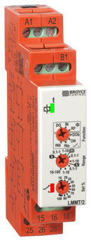 BROYCE CONTROL LMMT/2 12-230V AC/DC Analogue Timer, LMMT/2 Series, Multifunction, 0.1 s, 100 h, 7 Ranges, 2 Changeover Relays