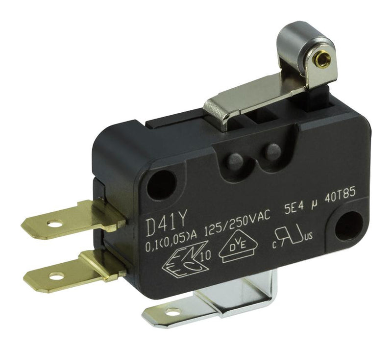 ZF ELECTRONICS D413-R1RA-G2 MICROSWITCH, LEVER, SPDT, 0.5A, 30VDC