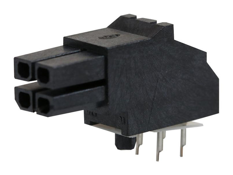 Molex 44764-0401 Wire-To-Board Connector 3 mm 4 Contacts Receptacle Micro-Fit 3.0 BMI 44764 Series Through Hole