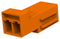 TE CONNECTIVITY 1-2834049-3 Rectangular Connector, Modular, Orange, LIGHT-N-LOK Series, 2 Contacts, Receptacle, 4.5 mm, Crimp