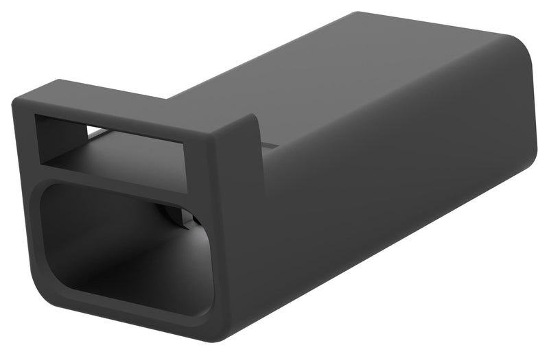 TE CONNECTIVITY 2-2834075-2 Connector Housing, Miniature, IP67, Black, SlimSeal Series, Receptacle, 2 Ways, 2.5 mm