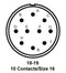 ITT Cannon MS3106E18-19PX MS3106E18-19PX Circular Connector MIL-DTL-5015 Series Straight Plug 10 Contacts Solder Pin Threaded 18-19