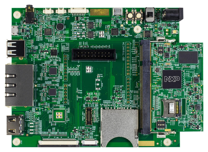 NXP MCIMX6ULL-EVK Development Board, Cortex-A7 i.MX 6ULL Applications Processor, LCD display and Audio Playback