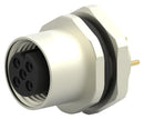 TE CONNECTIVITY T4143012031-000 Sensor Connector, M12, Receptacle, 3 Contacts, PCB Socket, Straight Panel Mount