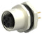 TE CONNECTIVITY T4143412041-000 Sensor Connector, M12, Receptacle, 4 Contacts, PCB Socket, Straight Panel Mount