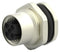 TE CONNECTIVITY T4131512041-000 Sensor Connector, M12, Receptacle, 4 Contacts, Solder Socket, Straight Panel Mount