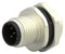 TE CONNECTIVITY T4132412051-000 Sensor Connector, M12, Plug, 5 Contacts, Solder Pin, Straight Panel Mount