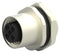 TE CONNECTIVITY T4133012051-000 Sensor Connector, M12, Receptacle, 5 Contacts, Solder Socket, Straight Panel Mount