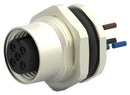 TE CONNECTIVITY T4171110003-001 Sensor Cable, A Coded, M12 Sensor Straight 3 Position Receptacle, Free Ends, 200 mm, 7.9 "