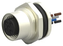 TE CONNECTIVITY T4171110005-001 Sensor Cable, A Coded, M12 Sensor Straight 5 Position Receptacle, Free Ends, 200 mm, 7.9 "